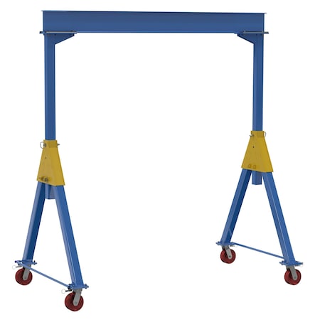 Vestil Fixed Ht. Stl Gantry Crane, 10K, 10Ft Kd FHSN-10-10